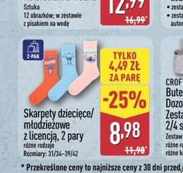 skarpety dziecięce/młodzieżowe