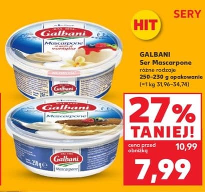 ser mascarpone waniliowy