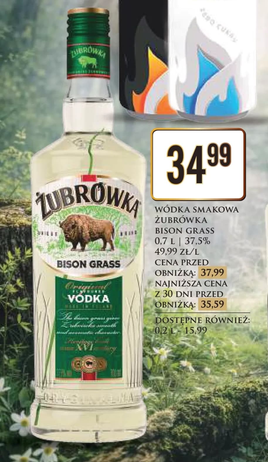 Żubrówka wódka smakowa bison grass 0.7l