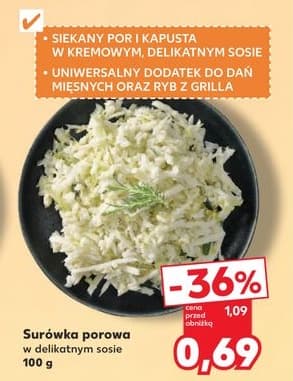 surówka porowa w delikatnym sosie