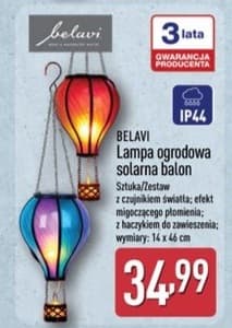 lampa ogrodowa solarna balon