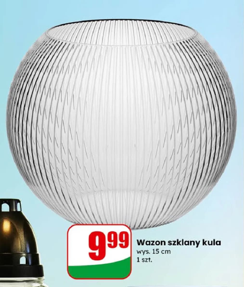 wazon szklany kula