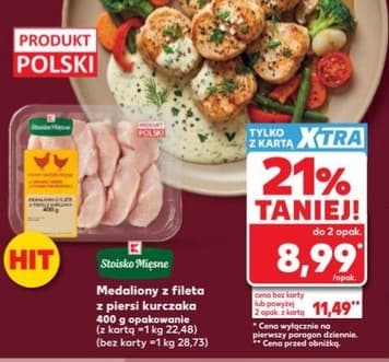 medaliony z fileta z piersi kurczaka