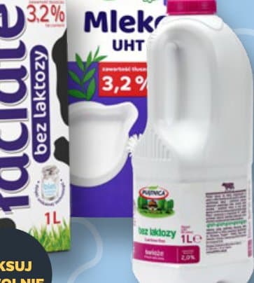 wszystkie mleka bez laktozy