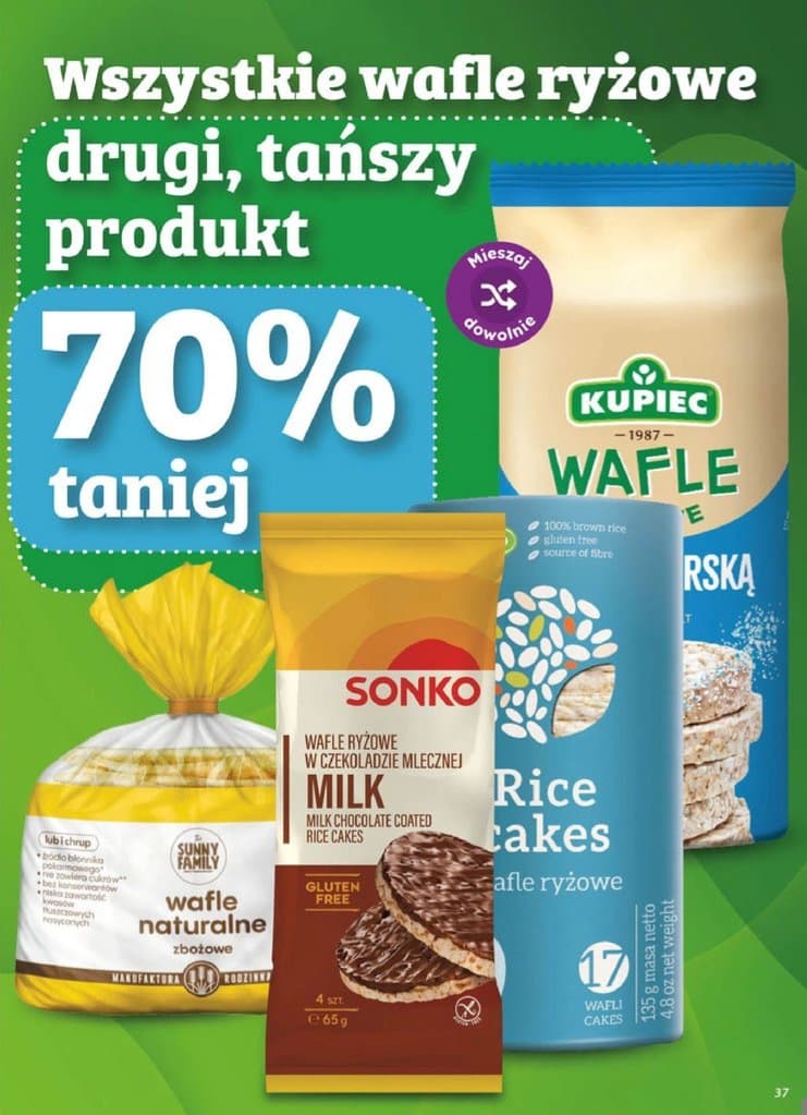wszystkie wafle ryżowe