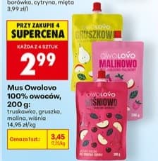 mus owocowy 100% owoców