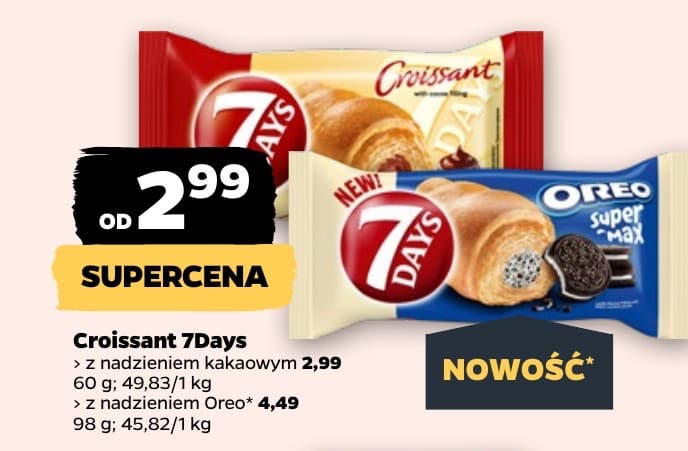 croissant z nadzieniem kakaowym