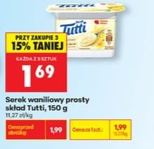 Serek waniliowy prosty skład