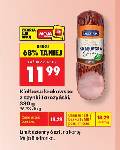 kiełbasa krakowska z szynki