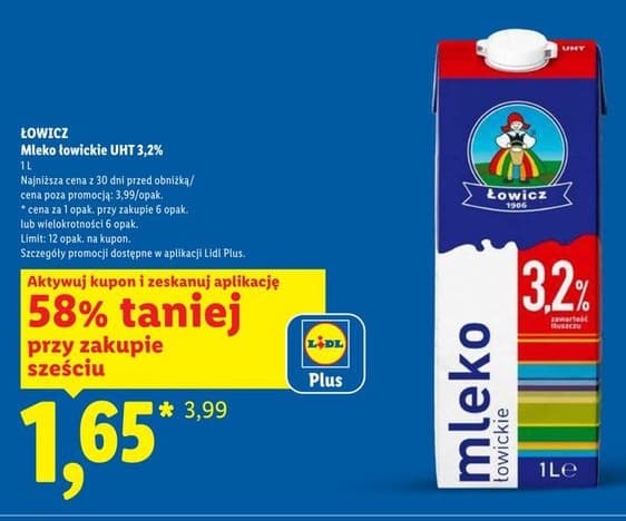 mleko UHT 3,2%