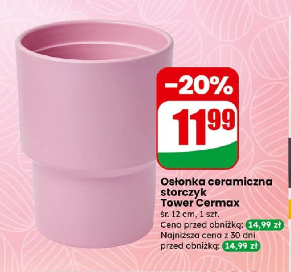 osłonka ceramiczna storczyk