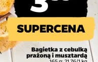 bagietka z cebulką prażoną i musztardą