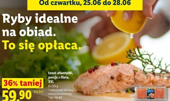 łosoś atlantycki porcje z fileta