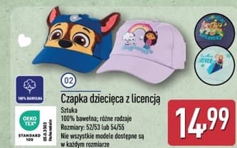 czapka dziecięca z licencją