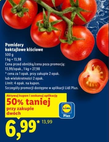 pomidory koktajlowe kiściowe