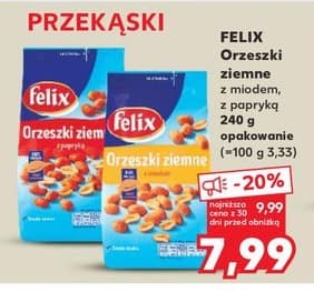 orzeszki ziemne z miodem lub z papryką