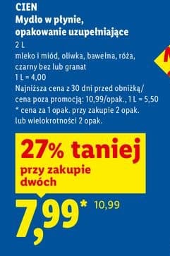 mydło w płynie, opakowanie uzupełniające