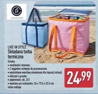 składana torba termiczna