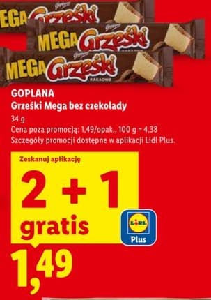 wafelki mega bez czekolady