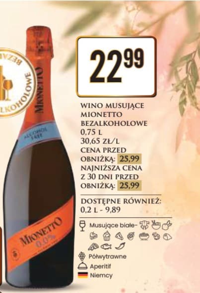 wino musujące bezalkoholowe