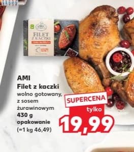 filet z kaczki z sosem żurawinowym