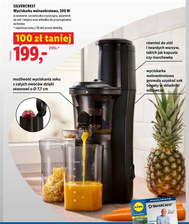 wyciskarka wolnoobrotowa 300 W