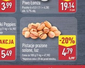pistacje prażone solone