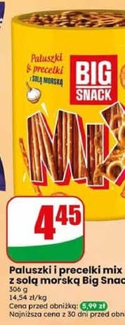 paluszki i precelki mix z solą morską