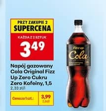 Fizz Up napój gazowany cola original zero kofeiny 1.5l