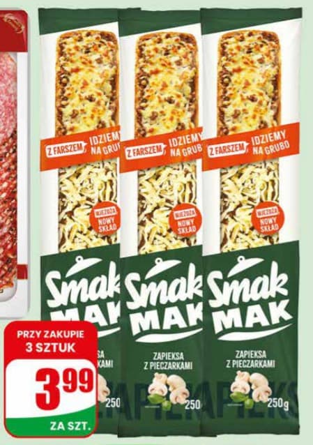 zapiekanka z pieczarkami