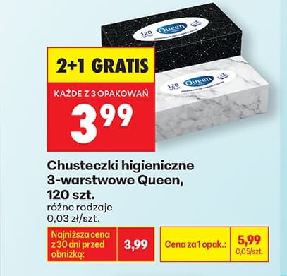 chusteczki higieniczne 3-warstwowe