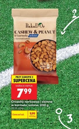 orzechy nerkowca i ziemne w karmelu solone