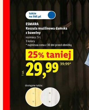 koszula muślinowa damska z bawełny
