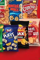 wszystkie chipsy, chrupki i prażynki