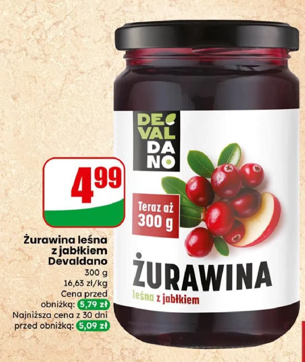 żurawina leśna z jabłkiem