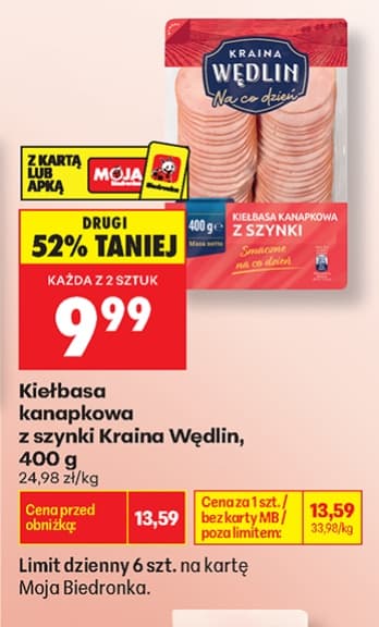 kiełbasa kanapkowa z szynki