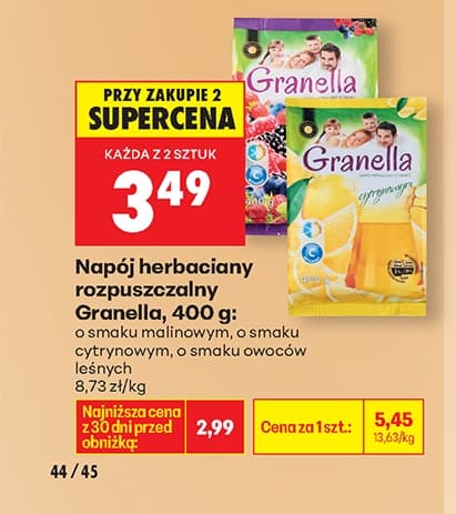 napój herbaciany rozpuszczalny owoce leśne