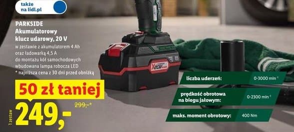 akumulatorowy klucz udarowy