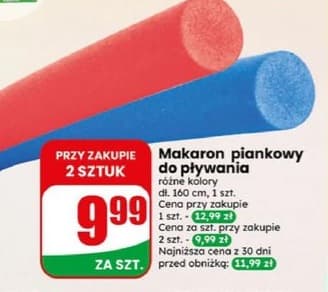 makaron piankowy do pływania