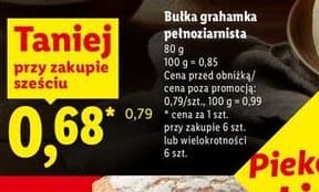 bułka grahamka pełnoziarnista
