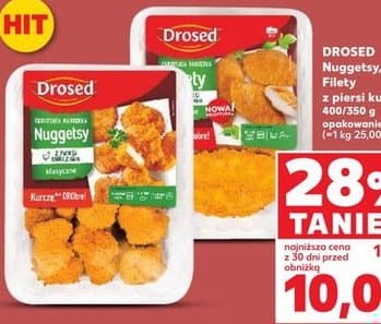 nuggetsy lub filety z piersi kurczaka