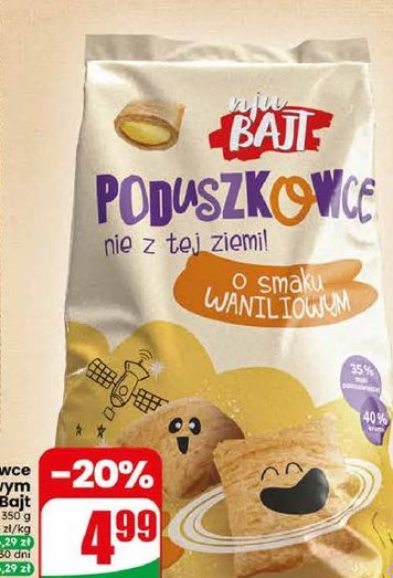 płatki poduszkowce o smaku waniliowym