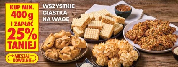 wszystkie ciastka na wagę