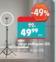 lampa podłogowa LED GoldLux do selfie