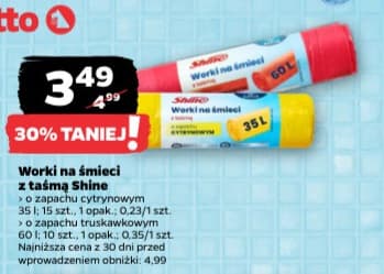 worki na śmieci z taśmą