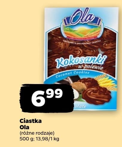ciastka kokosanki w polewie