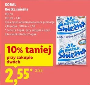 lody o smaku śmietankowym