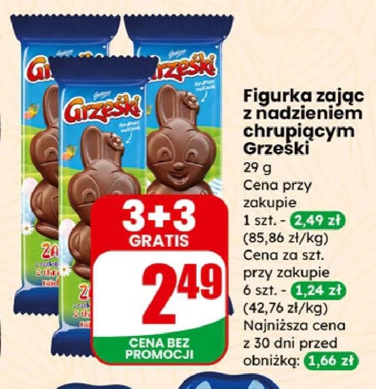 figurka zając z nadzieniem chrupiącym