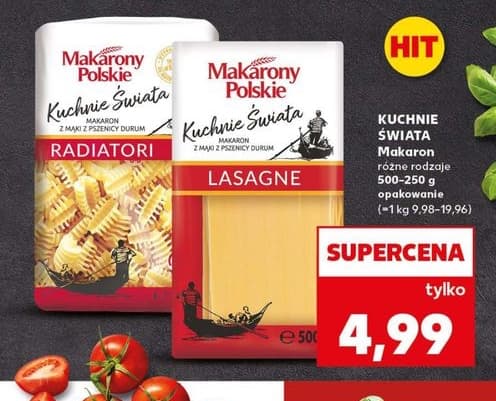 makaron różne rodzaje