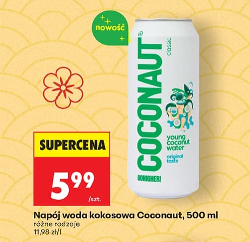 napój woda kokosowa